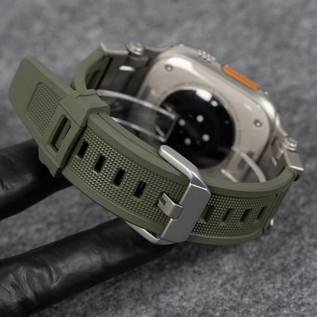 【N511】【ステンレス+シリコン】apple watch バンド メンズ 高級 アップル ウォッチ バンド アウトドア