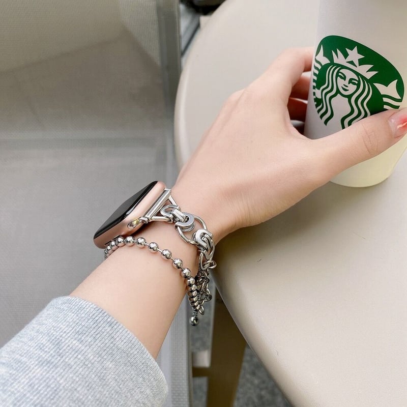 シルバー925 アップルウォッチ バンドチェーンブレスレット 楽天市場】Apple Watch バンド シルバー925 チェーン ブレスレット