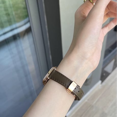 【N468】アップル ウォッチ シリーズ 10 バンド レザー apple watch バンド 細め 女性