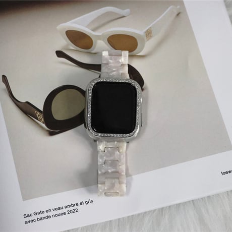 【N365】「ケース付き」大理石模様のapple watch バンド 蒸れない アップル ウォッチ バンド おしゃれ 店舗 set