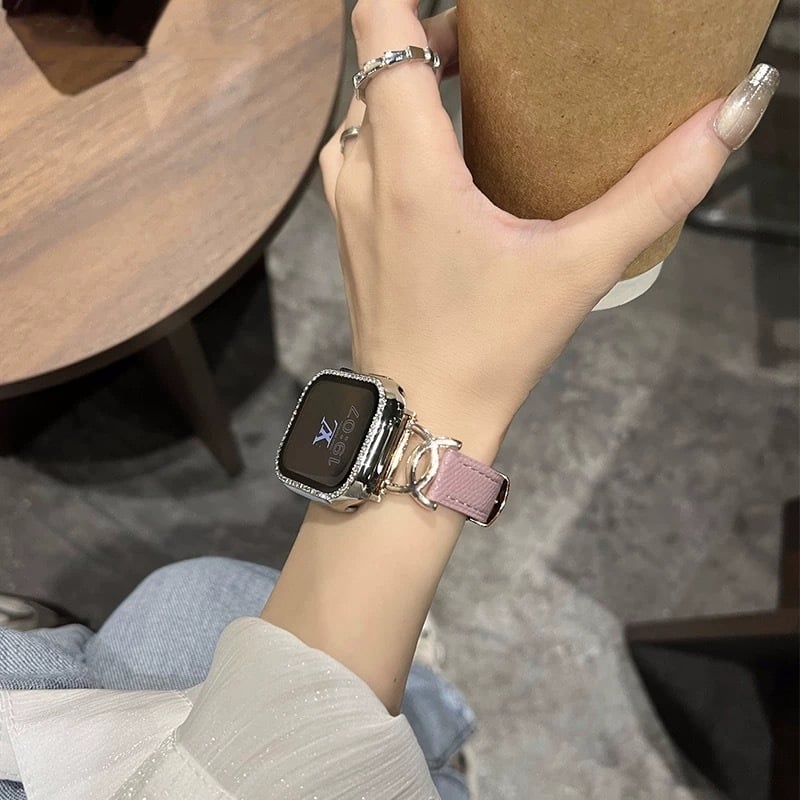 N626】アップル ウォッチ バンド レザー d バックル apple watch