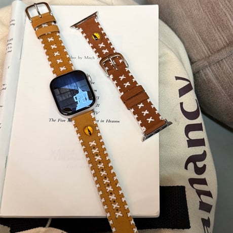 【N730】apple watch バンド おしゃれ 革 かっこいい アップル ウォッチ バンド ステッチ