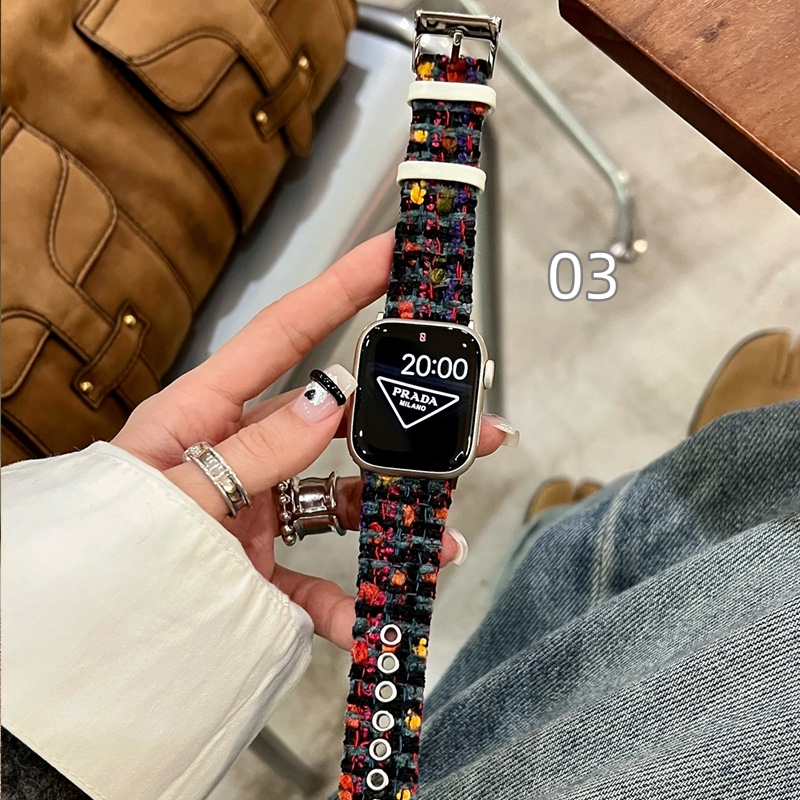 N496】ツイード アップル ウォッチ バンド 高級 apple watch バンド