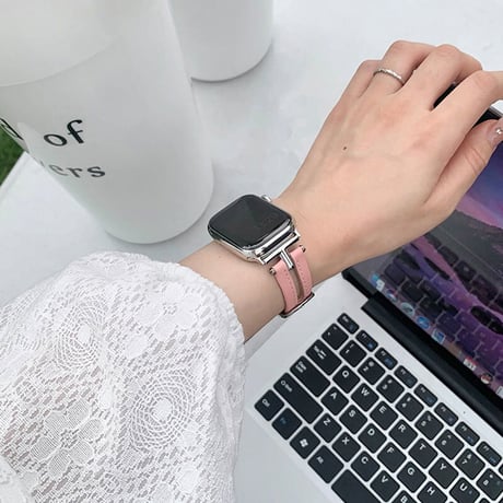 【N177】夏でも涼しいApple Watchバンド 革 蒸れない applewatch バンド おしゃれ