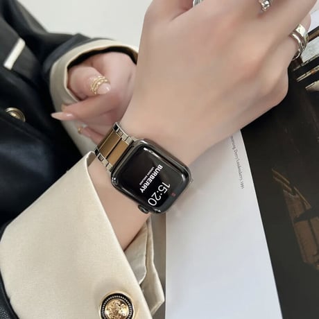 【N382】アップル ウォッチ バンド メンズ 女性 人気 apple watch バンド ビジネス ステンレス