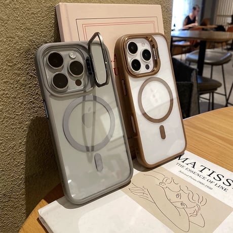 【N655】iphone17/17pro ケース マグセーフ/スタンド iphone ケース カメラ保護リングプレゼント