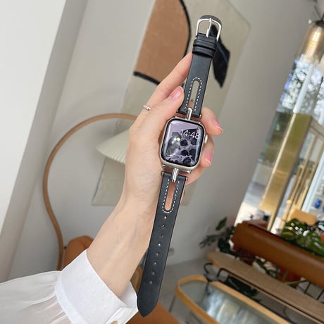 【N451】apple watchバンド 蒸れない アップルウォッチバンド 革 ｢夏にピッタリ！」
