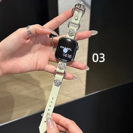 【N492】apple watch アクセサリー 人気 おしゃれ アップル ウォッチ バンド スタッズ