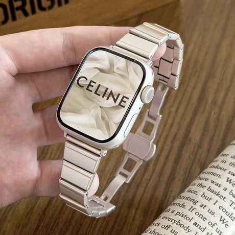 【N666】アップル ウォッチ 10 バンド 女性 apple watch ステンレス バンド