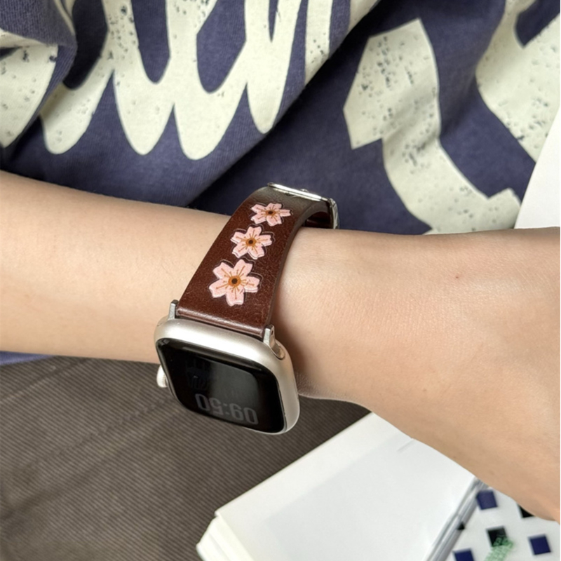 N775】アップル ウォッチ レザー バンド さくら apple watch バンド