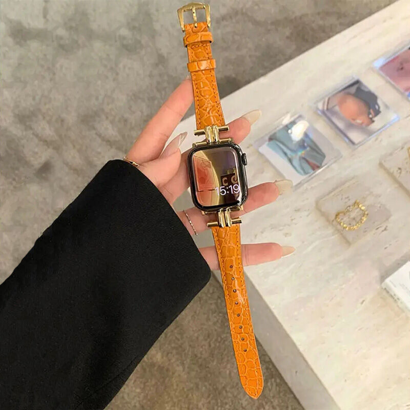 N385】クロコ型押し アップル ウォッチ レザー バンド おしゃれ N385】クロコ型押し アップル ウォッチ レザー バンド おしゃれ
