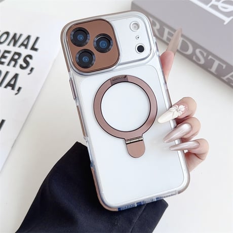 【N610】iphone17/air ケース マグセーフ クリア iphone ケース スタンド 高級