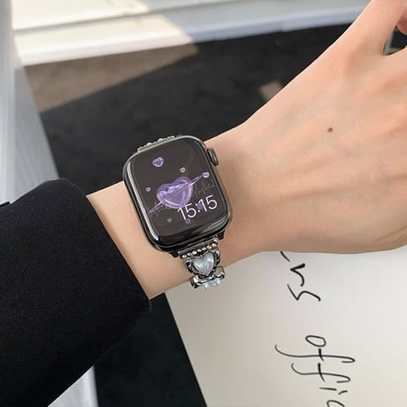 【N282】アップルウォッチ バンド 女性 おしゃれ 人気 applewatch バンド キラキラ