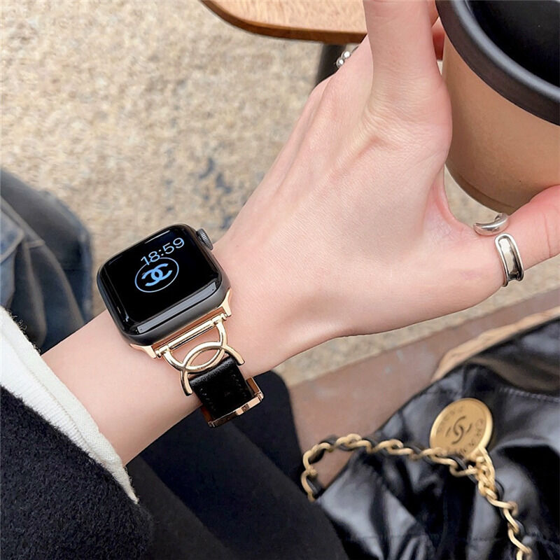 レザーカービング  アップル　ウォッチバンド　ピンク Apple Watch カーフレザーバンド (色：ピンク)|AppleWatch用