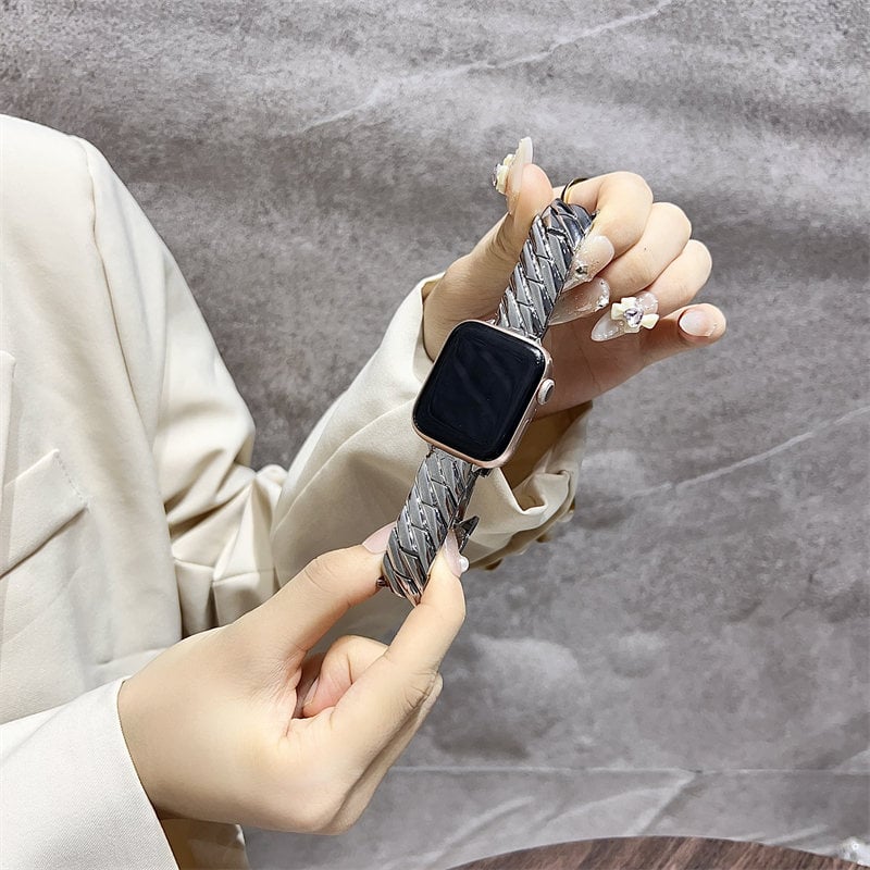 Apple Watch バンド　シルバー　16センチ 楽天市場】アップルウォッチ バンド メンズ メタル シルバー