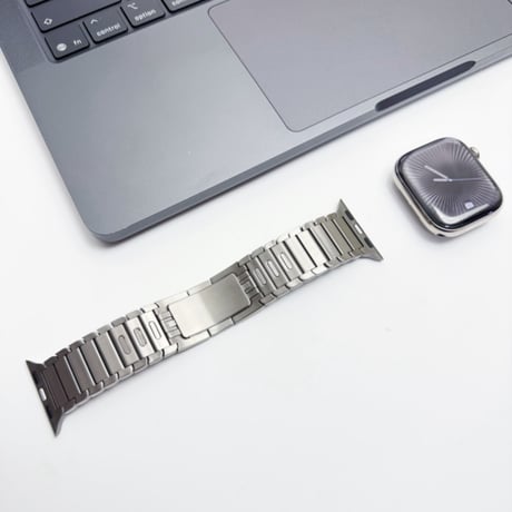 【N832】調節工具不要 アップル ウォッチ バンド ステンレス apple watch リンク ブレスレット 高級 男女兼用