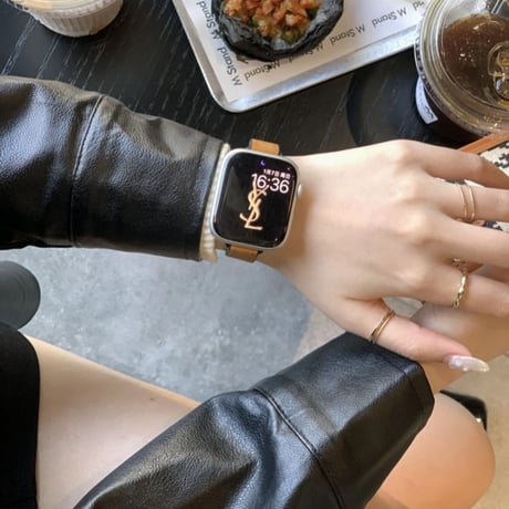 【N602】アップル ウォッチ マグネット バンド apple watch バンド レザー&シリコン