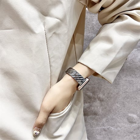 【N585】アップル ウォッチ バンド 女性 人気 apple watch バンド シルバー/ゴールド/ピンクゴールド