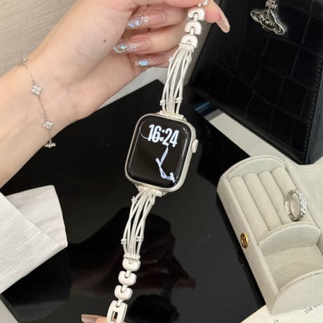 【N794】apple watch ブレスレット アップル ウォッチ se3 バンド 女性 おしゃれ