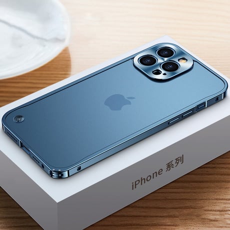 【N107】iPhone15 ケース 耐 衝撃 最強 iPhone15プロ/14/13 クリアケース 指紋つかない メタリックフレーム