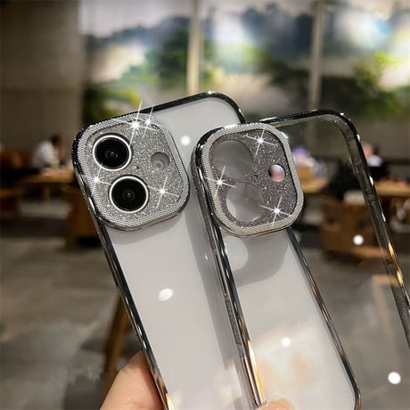 【N176】iphone17/16pro ケース クリア おしゃれ iphone ケース キラキラ 黄ばまない
