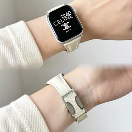 【N642】アップル ウォッチ series 10 バンド マグネット apple watch 革 バンド 女性 人気