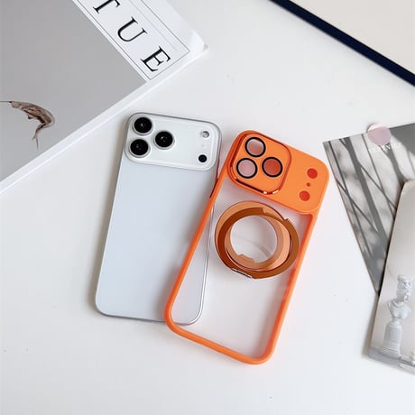 【N680】iphone17/17pro ケース おすすめ iphone ケース magsafe クリア「カメラ保護フィルム一体型」