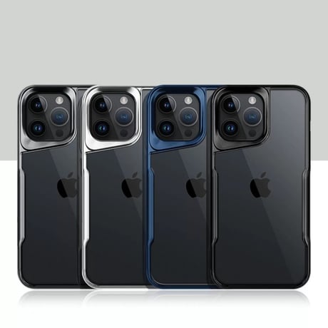 【N529】iphone17/17pro ケース クリア 耐衝撃 iphone16/15pro チュラルチタニウム に 合う ケース