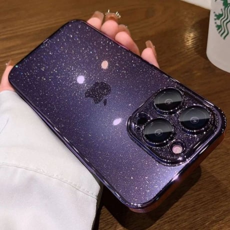 【N115】iphone17/17pro ケース かわいい キラキラ グリッター iphone 透明ケース かわいい