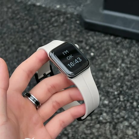 【N661】アップル ウォッチ バンド シリコン apple watch マグネット バンド 安い