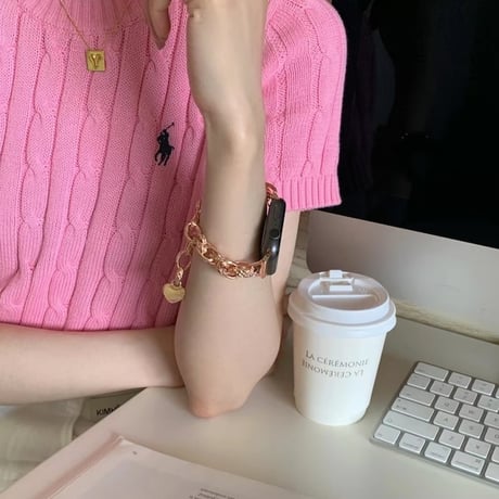 【N086】Apple Watch ブレスレット バンド 女性 アップルウォッチ7 se バンド かわいい