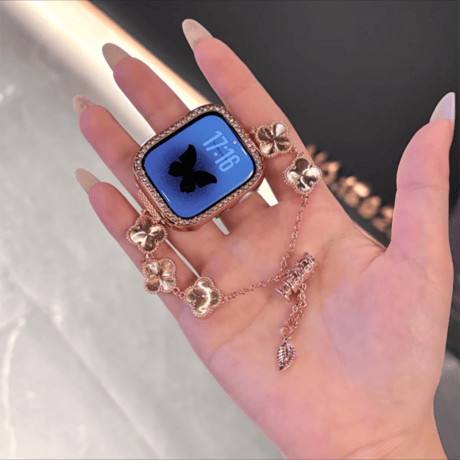 【N698】四葉のクローバー アップル ウォッチ バンド 可愛い apple watch アクセサリー