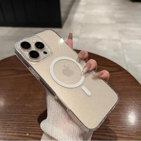 【N694】iphone16/16pro magsafe ケース iphone ケース キラキラ ソフト