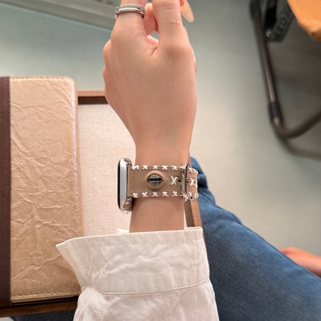 【N730】apple watch バンド おしゃれ 革 かっこいい アップル ウォッチ バンド ステッチ