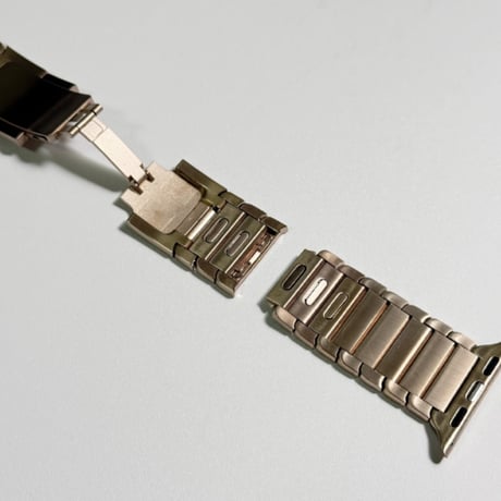 【N832】調節工具不要 アップル ウォッチ バンド ステンレス apple watch リンク ブレスレット 高級 男女兼用