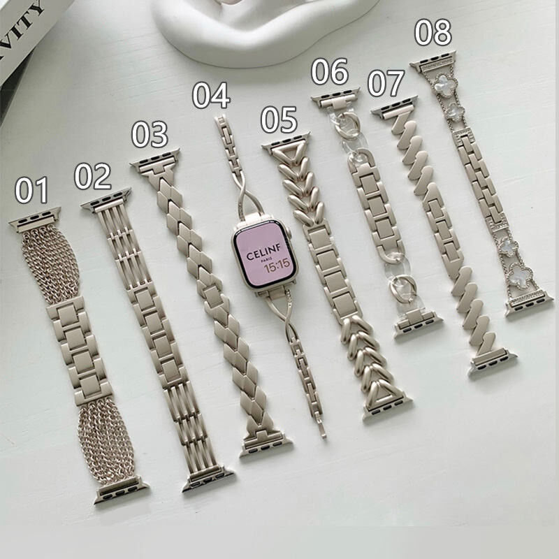 N372】スターライトapple watch バンド ステンレス アップル ウォッチ  