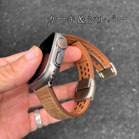 【N761】apple watch 革 バンド 高級 メンズ アップル ウォッチ バンド 蒸れ ない