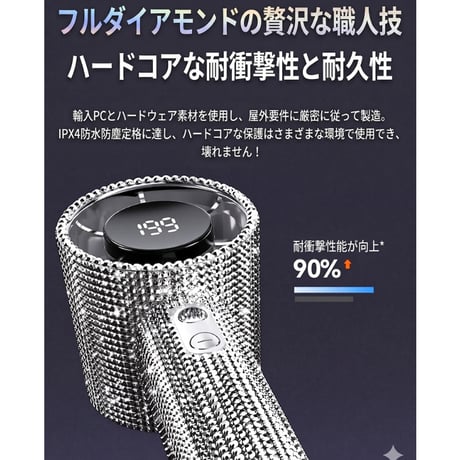 【N823】ハンディファン キラキラ ミニ ファン かわいい ポータブル 扇風機 携帯 扇風機 手持ち