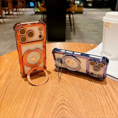 【N751】iphone17 ケース 衝撃 に 強い かわいい スタンド magsafe 対応 クリア ケース おしゃれ