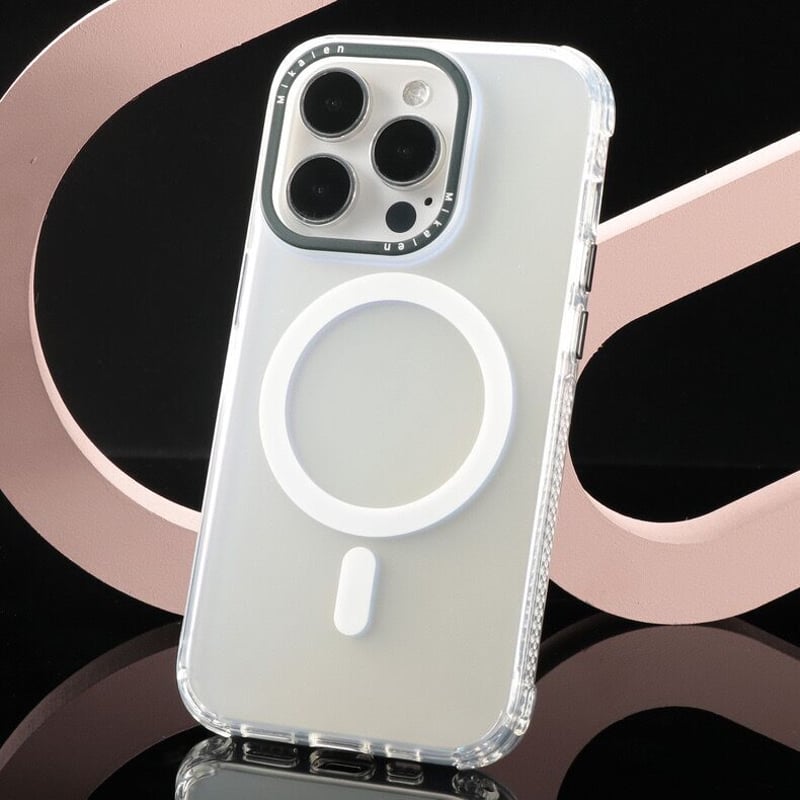 N218】iPhone15 ピンクに合うケース MagSafe対応iPhone 15/15p...