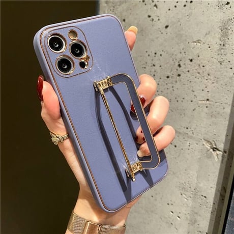 【N186】ホワイト＆藤色iPhone16/15proハードケース 電気メッキレザー iPhone14/13/12など対応ケース