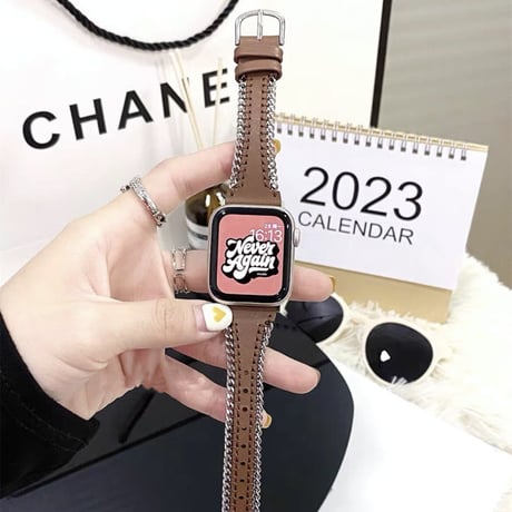 【N457】アップル ウォッチ シリーズ 11 バンド レザー apple watch バンド 細め 女性