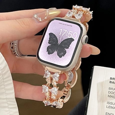 【N110】apple watch バンド 蒸れ ない アップル ウォッチ キラキラ バンド
