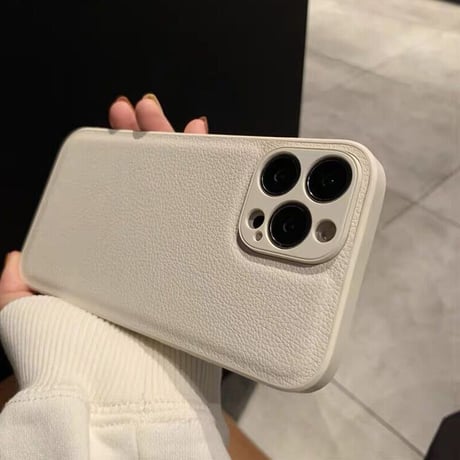 【N140】iPhone16/15/14レザーケース 無地 黒白 高級 iPhone12pro/XSケース シンプル