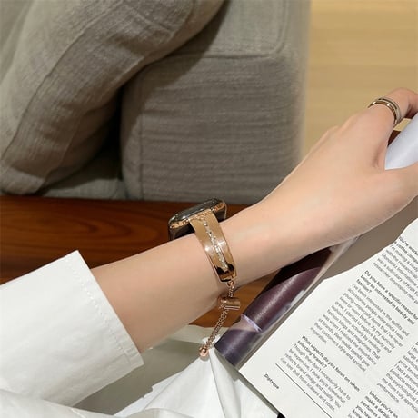 【N596】apple watch バングル アップル ウォッチ Series11/SE3対応 バンド キラキラ レディース