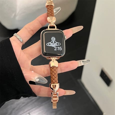 【N668】アップル ウォッチ バンド レザー 細め apple watch バンド かわいい