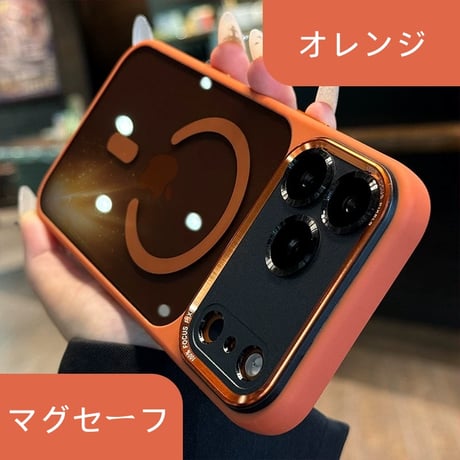 【N746】iphone17pro ケース マグセーフ iphone ケース 半 透明 高級