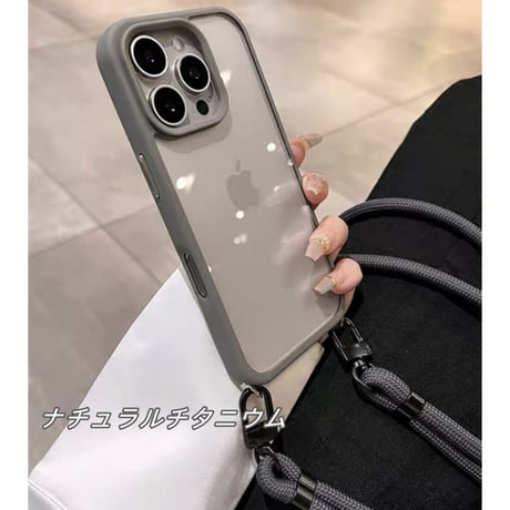【N658】高品質 iphone17/16pro ショルダー ケース iphone ケース クリア おしゃれ