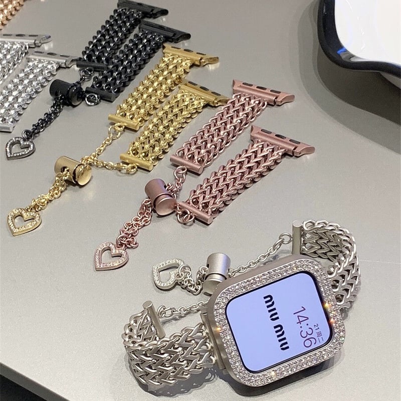 N241】「バンド+ケース2点Set」apple watch ブレスレット N241】「バンド+ケース2点Set」apple watch ブレスレット