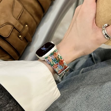 【N496】ツイード アップル ウォッチ バンド 高級 apple watch バンド かわいい